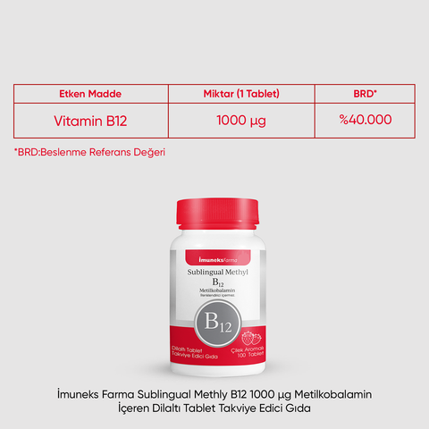 Imuneks Farma Sublingual Methly B12