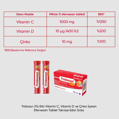 Imuneks Farma Tridoxon® 3'lü Etki